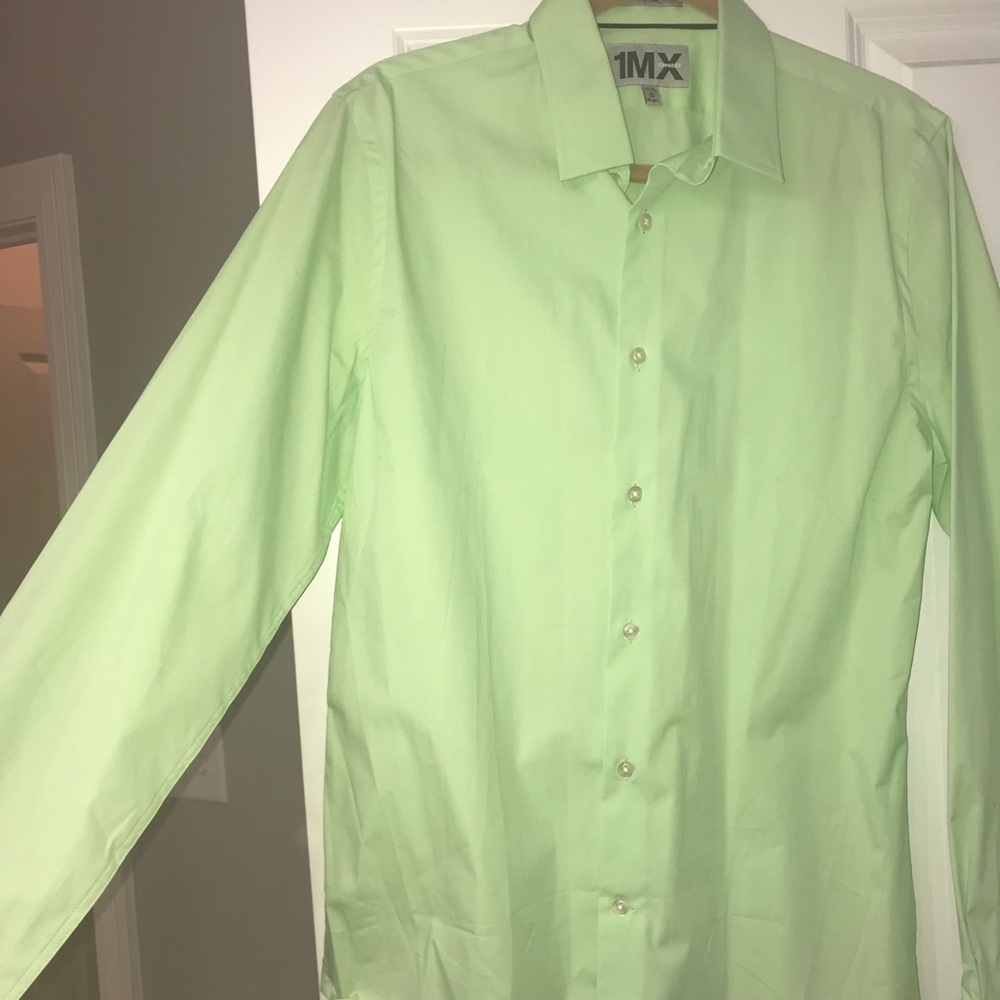 Express fitted button down shirt